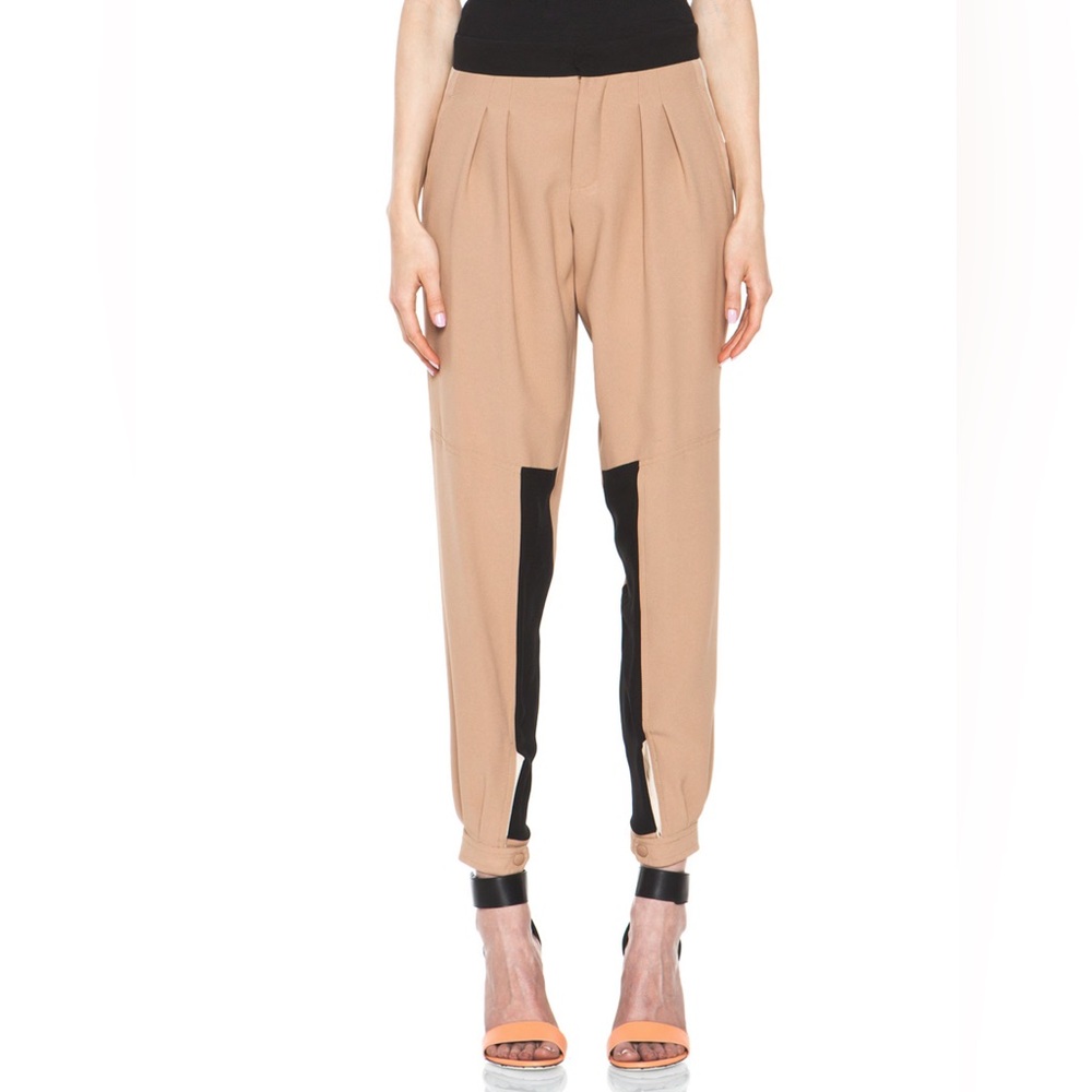 Chloe Colorblock Silk Pant